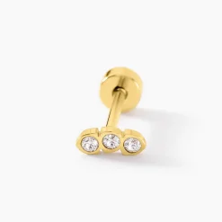 Marc Orian Bijoux Zirconium|Piercings > Piercing Pirias Acier Jaune Oxyde De Zirconium