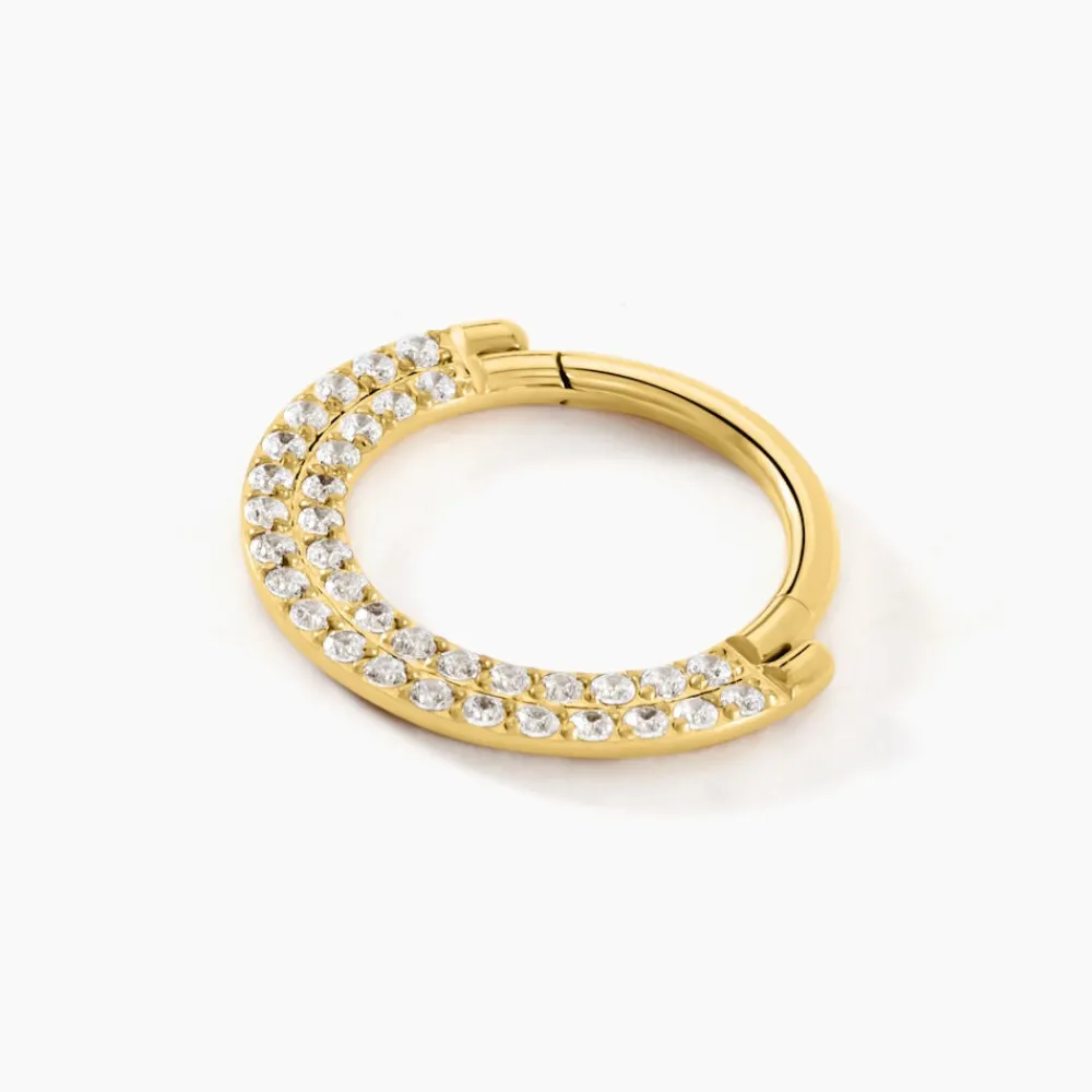 Marc Orian Bijoux Zirconium|Piercings > Piercing Septum Bettris Acier Jaune Oxyde De Zirconium