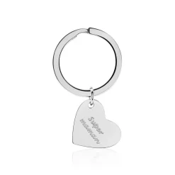 Marc Orian Bijoux Acier Inoxydable|Bijoux Fantaisie > Porte Clefs Alambrima Acier Blanc