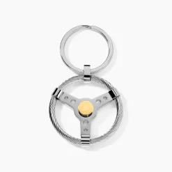JOURDAN Bijoux Acier Inoxydable|Idées Cadeaux Homme > Porte Clefs Mariemeae Acier Bicolore